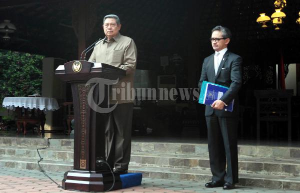 Presiden SBY Jumpa Pers di Cikeas