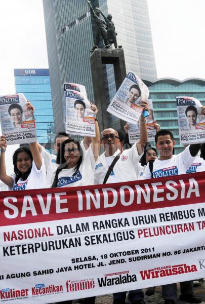 Peluncuran TABLOID THE POLITIC di Bunderan HI