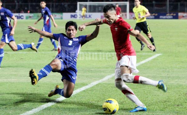 Diego Michiels saat Indonesia Melawan Thailand