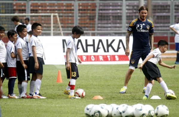 David Beckham Coaching Clinic Anak anak Indonesia