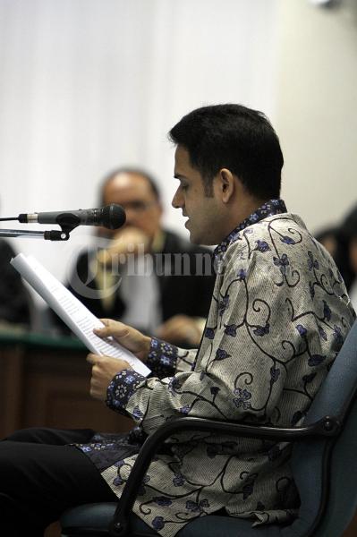 Nazaruddin Bacakan Eksepsi