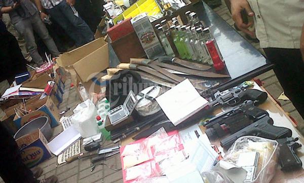 5 Senpi dan Narkoba Senilai 11 miliar Diamankan