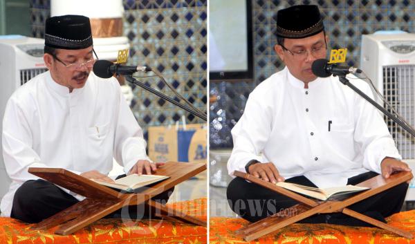 Cagub dan Cawagub Tes Uji Baca Al Quran