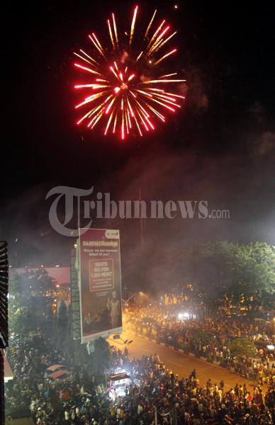Warga Banda Aceh Meriahkan Malam Tahun Baru