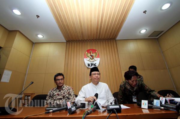 Ketua DPR dan Sekjen DPR di KPK