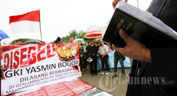 Jemaat GKI Yasmin Bogor Beribadah di Istana