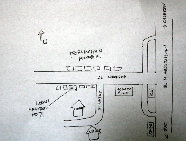 Grafis TKP Densus Tangkap Teroris di Sumedang