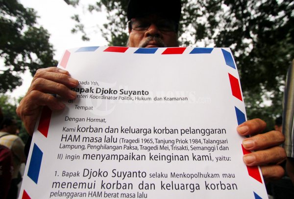 Surat Untuk Menkopolhukam Djoko Suyanto