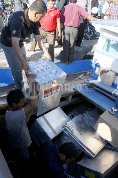 Didistribusi Kotak Suara Ke Pulau Aceh