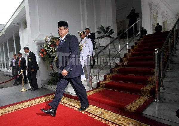 Presiden SBY Sambut David Cameron