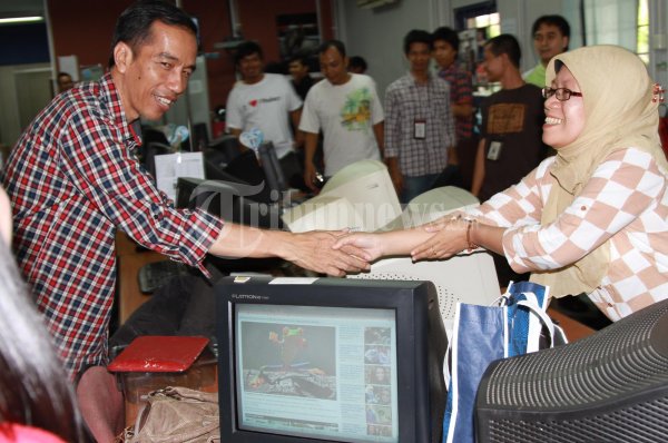Jokowi Ramah Tamah dengan TRIBUN