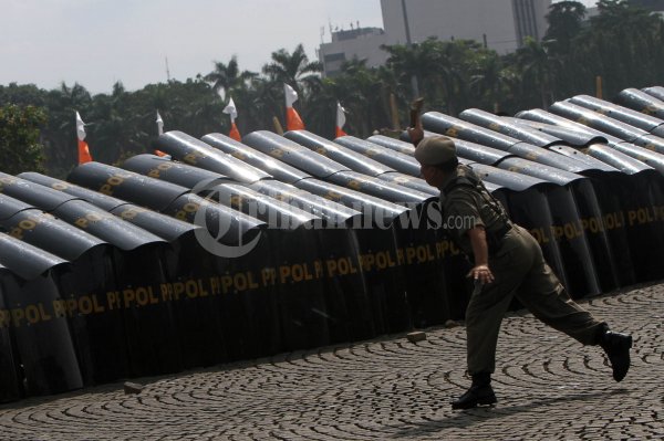 Satpol PP Lakukan Gladi Resik