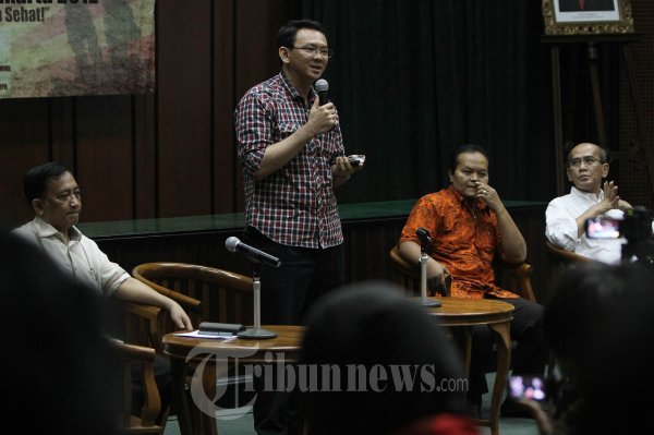 Cawagub Ahok Paparkan Program Dalam Debat Kesehatan Cagub Cawagu