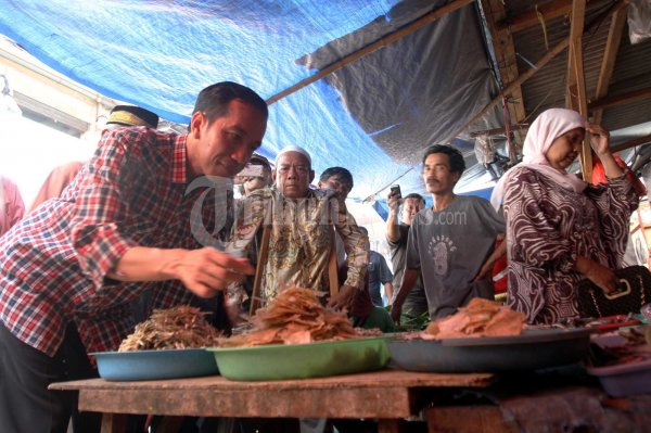 Jokowi beli Tempe dan Ikan Asin