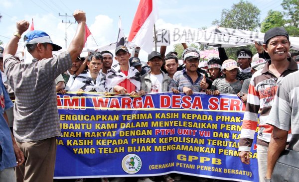 Demo Sengketa Lahan PTPN7