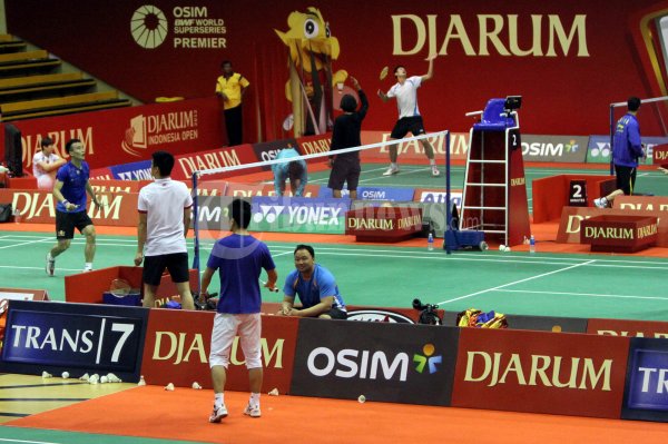 Latihan Jelang Indonesia Open 2012
