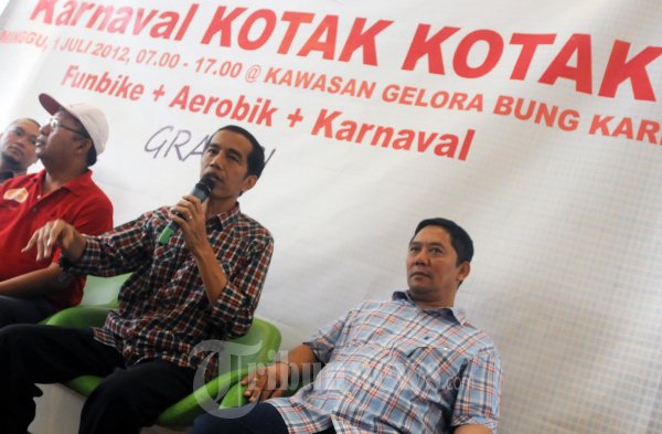 Jokowi Konpers Karnaval Kotak Kotak