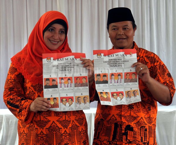 Hidayat Nur Wahid Nyoblos