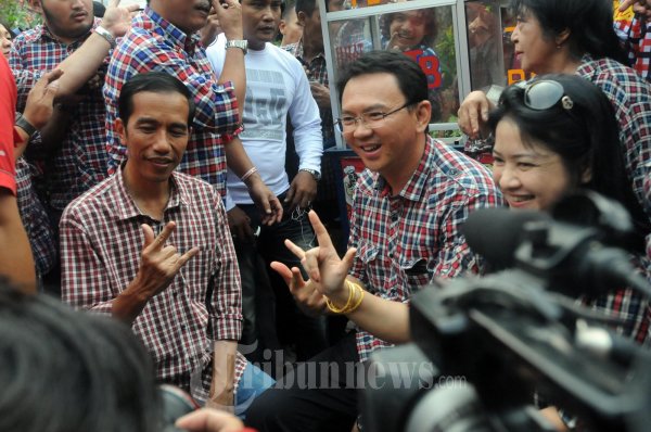 Jokowi Ahok Beri Keterangan Kemenangan