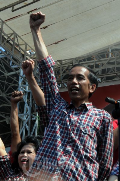 Jokowi Beri Semangat Simpatisan