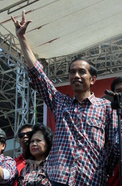 Jokowi Beri Semangat Simpatisan