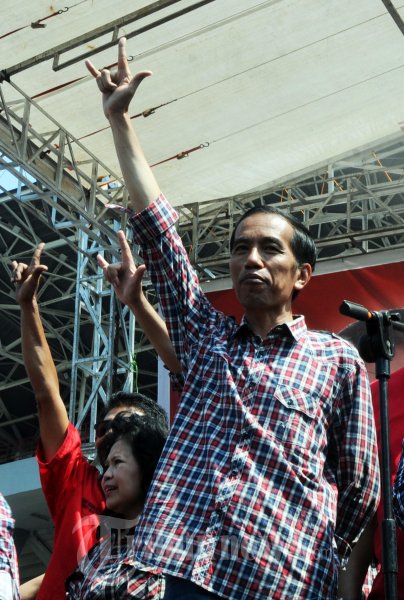 Jokowi Beri Semangat Simpatisan