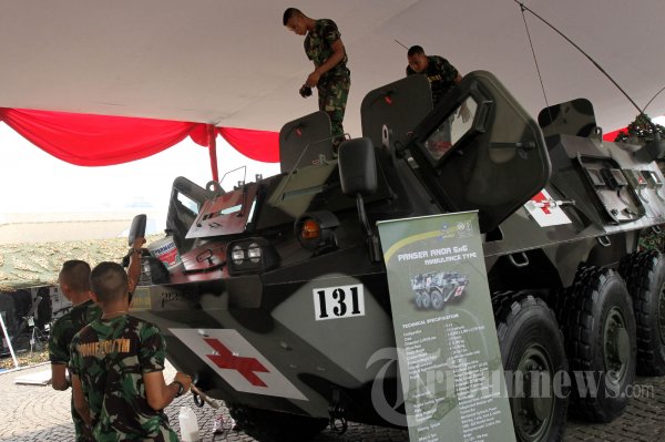 Persiapan Pameran Alutsista TNI AD