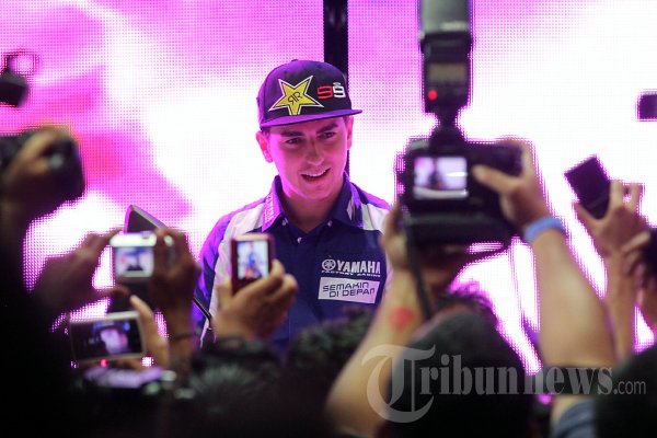 Jorge Lorenzo di Jakarta Motorcycle Show 2012