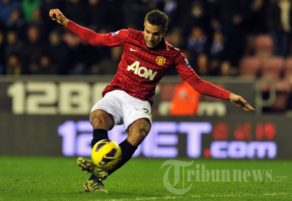 Manchester United Robin Van Persie vs Wigan Athletic
