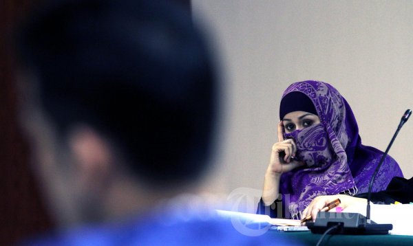 Sidang Neneng dengan Saksi M Nazaruddin
