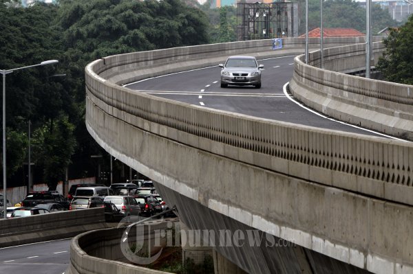 Uji Coba Jalan Layang Non Tol Antasari Blok M