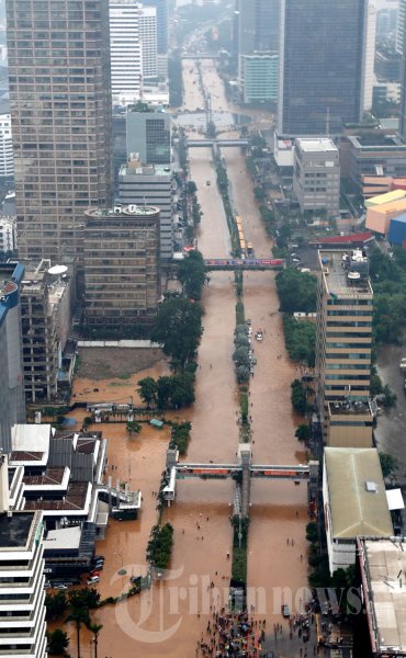 Banjir di Jantung Kota Jakarta