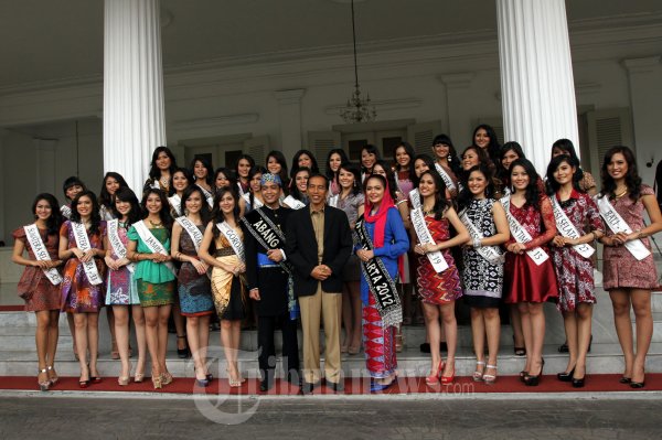 Miss Indonesia Temui Jokowi