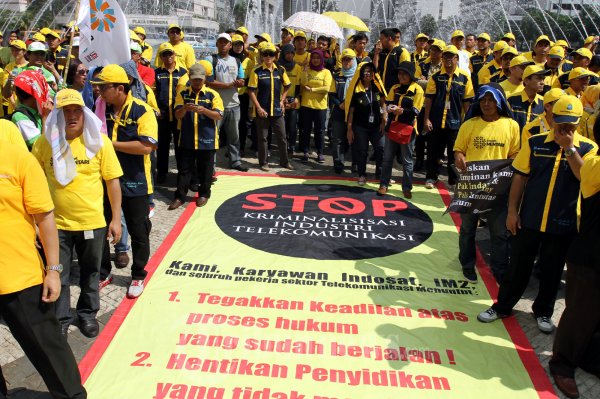 Unjukrasa Serikat Pekerja Indosat