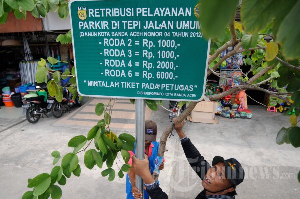 Tarif Parkir Resmi di Kota Banda Aceh