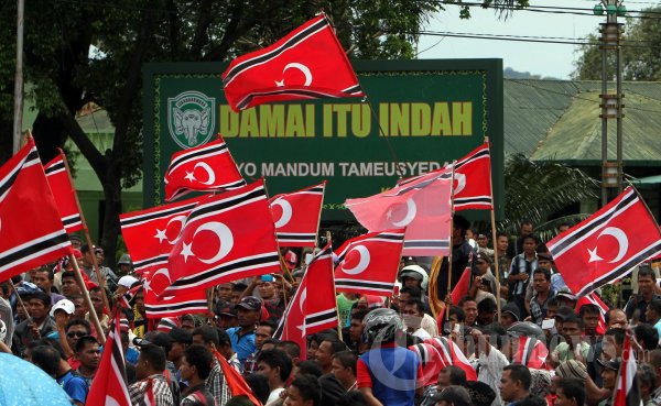 Pendukung Bendera Aceh Dihadang TNI