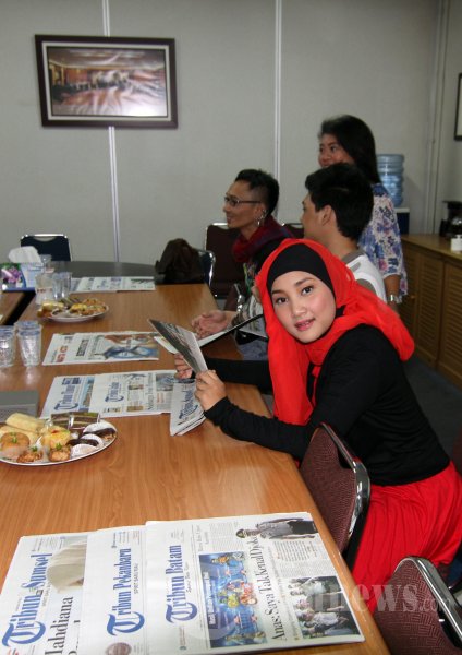 Finalis X Factor Indonesia Kunjungi Tribunnews