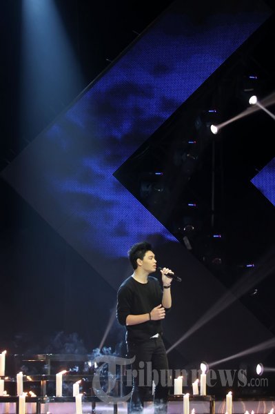 Mikha Angelo di Gala Show Ke-8 X Factor Indonesia