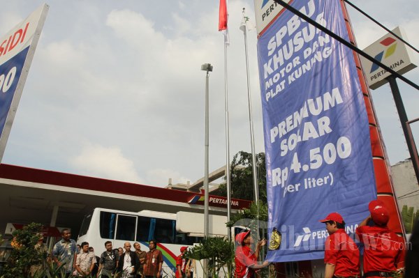 Sosialisasi SPBU Khusus Sepeda Motor dan Plat Kuning