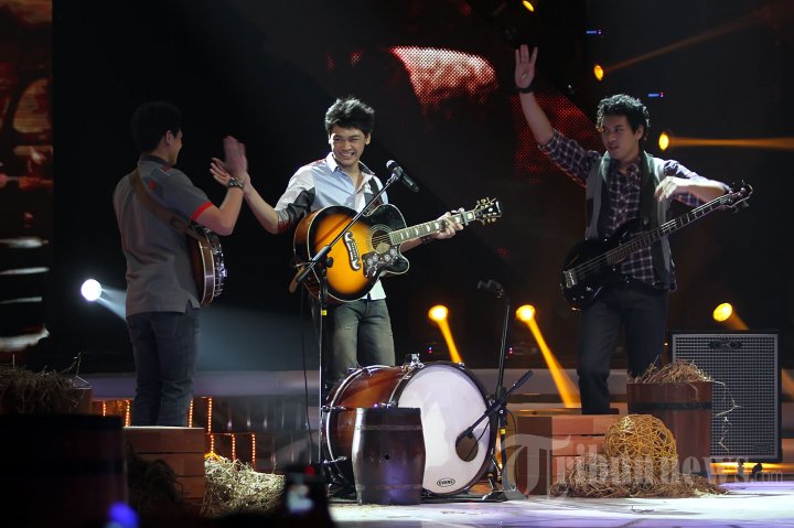Mikha Angelo di Gala Show Ke-11 X Factor Indonesia