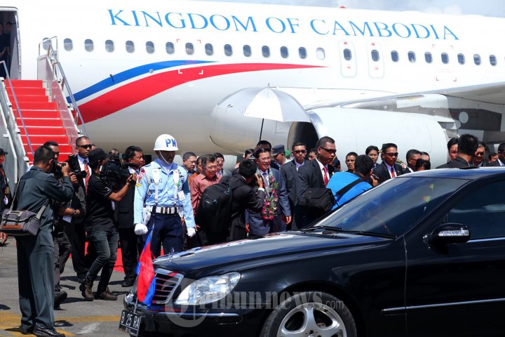 Perdana Menteri Kamboja Samdech Techo Hun Sen Tiba di Makassar