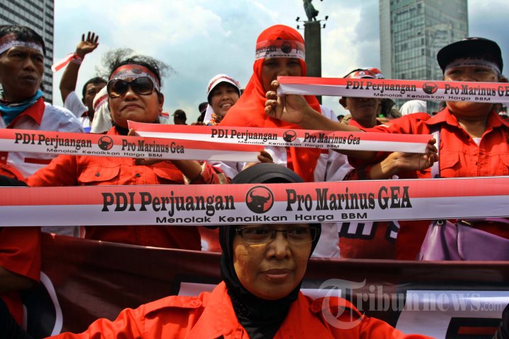 PDIP Demo Tolak Kenaikan Harga BBM