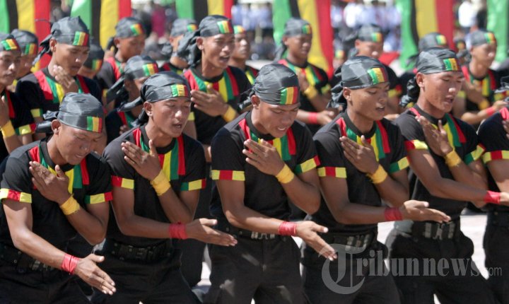 Tari Saman HUT Ke 67 Bhayangkara