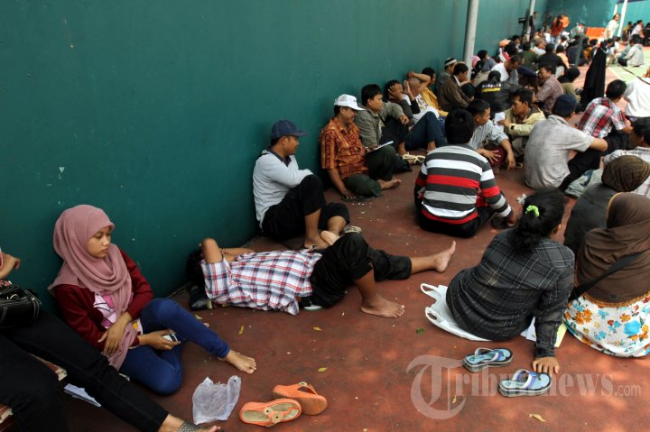 Antre Pendaftaran Mudik Gratis Jasa Raharja