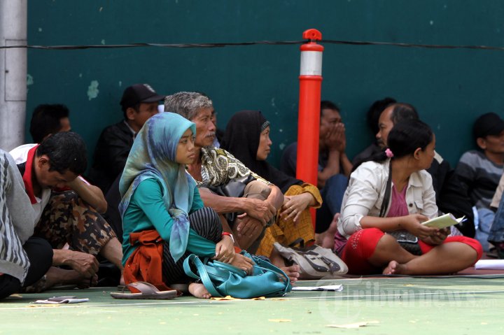 Antre Pendaftaran Mudik Gratis Jasa Raharja