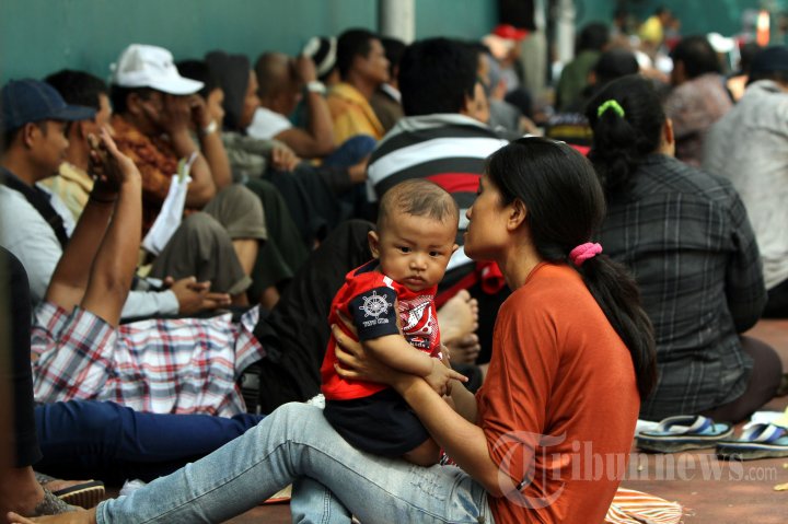 Antre Pendaftaran Mudik Gratis Jasa Raharja