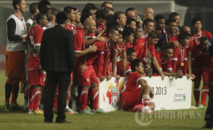 Pertandingan Persahabatan Tim Indonesia XI vs Liverpool