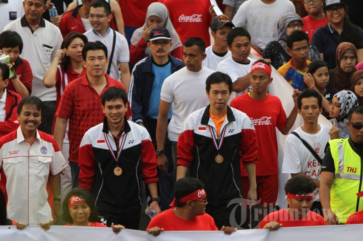 Kirab Juara Dunia Bulu Tangkis