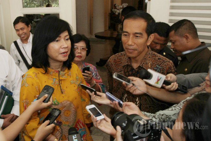 Dirut Pertamina Bertemu Jokowi