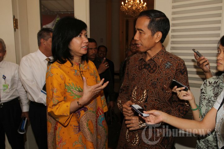 Dirut Pertamina Bertemu Jokowi
